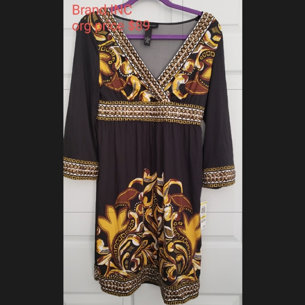 INC three quarter sleeve dress NWT